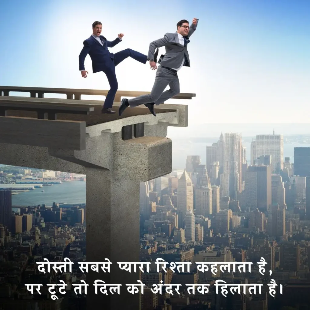 😢 दोस्ती में दिल टूटने वाली शायरी